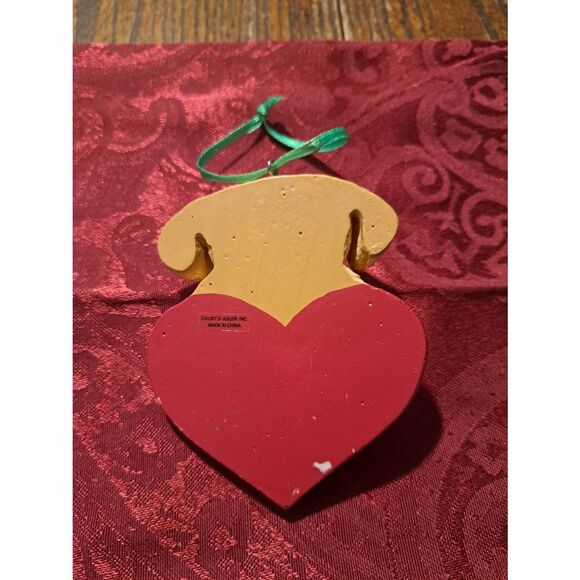 Kurt Adler Resin Puppy Dog Heart Ornament Personalized Jason Christmas Everyday - Picture 2 of 2